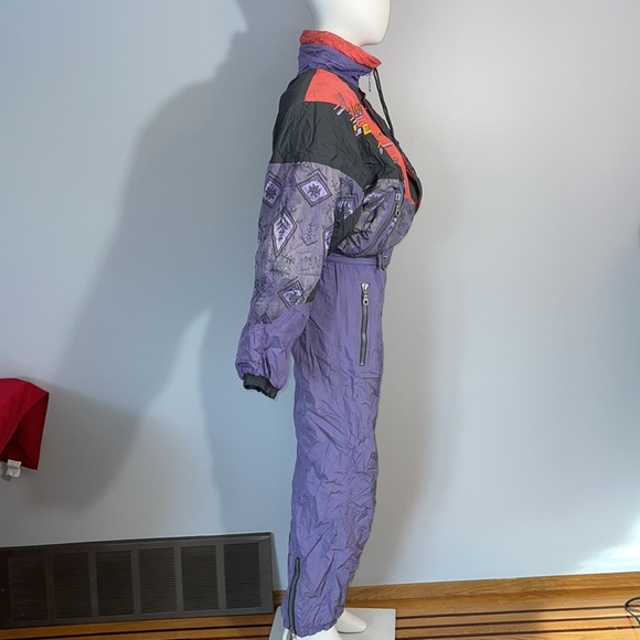 Vintage 80s 90s Canyon Aztec One Piece Ski Suit - Picture 5 of 16
